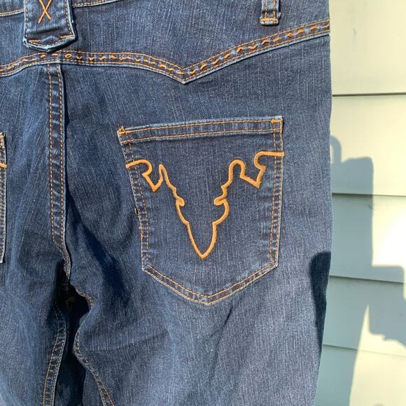 Belle Sport Dark Wash Midrise Blue Jeans - Picture 10 of 13